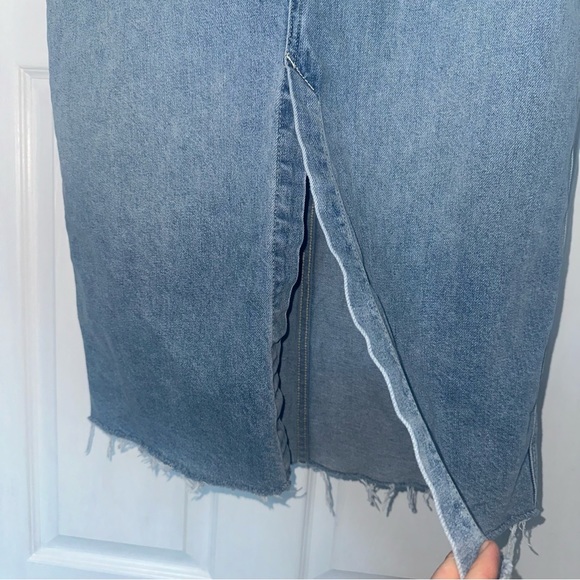 We The Free Wilshire Midi Denim Skirt 29 Blue - Picture 8 of 9
